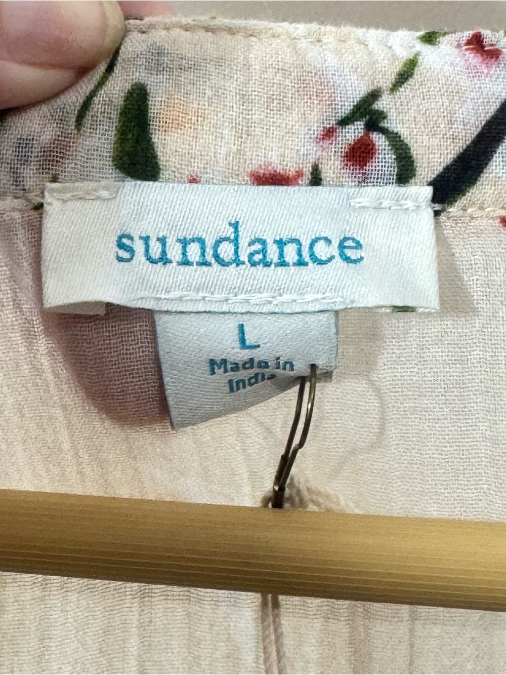 New Sundance Embroidered Floral Bloom Drop waist Midi Everyday Dress SZ L - Picture 6 of 8